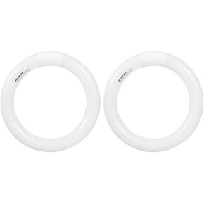 SYLVANIA (2 Pack) 23519 Cool White Premium Circline Fluorescent T9 Circle 8 inch Diameter, 22 watts, 4100K, 1050 lumens, 80 CRI Fluorescent Light Bulb