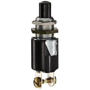 Eaton 8411K12 General Purpose Pushbutton Switch, AC Rated, Momentary Operation, Screw Terminals, SPST-1NO Contacts
