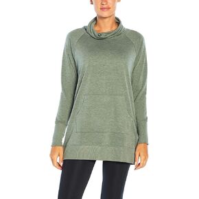 Balance Collection Women's Tunic Cowl-Neck Pullover Hoodie