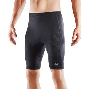 LP SUPPORT Men's AIR Compression Shorts Training Tights ARM2601Z - Breathable Athletic Workout Running Baselayer - Gray