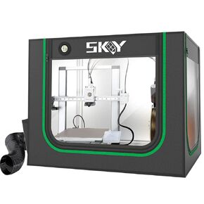 Update 3D Printer Enclosure with LED Light, Smoke Exhaust Kit, Thermo-Hygrometer,Fireproof Dustproof Tent Constant Temperature Protective Cover for Bambu Lab A1,A1 Mini,840 * 580 * 580mm
