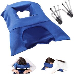 Face Down Pillow - Adjustable Stomach Sleeping Pillow for After Eye Surpery, BBL, Vitrectomy or Retinal Surgery, Prone Pillow, Washable Home Massage Pillow with Removable Cover