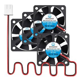 WINSINN DC 50mm Fan 24V 5020 Dual Ball Bearing Brushless Cooling 50x20mm 2PIN (Pack of 4Pcs)