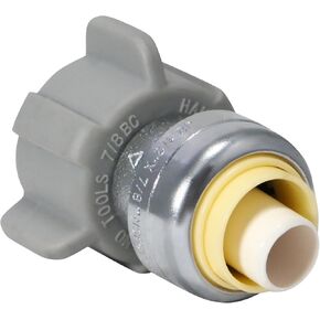 5 Pcs XFITTING Straight Toilet Connector, 1/2" Push Fit x 7/8" BC Ballcock