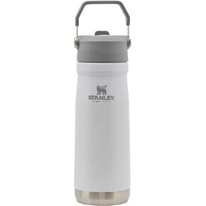 Stanley IceFlow Stainless Steel Water Jug with Straw, Vacuum Insulated Water Bottle for Home and Office, Reusable Tumbler with Straw Leak Resistant Flip, Polar, 22 OZ