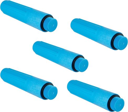 5-Pack EFIELD Pex 1/2 Inch Male NPT Thread Bathroom Shower Test Plug, Blue Color, Reuseable in Kuwait