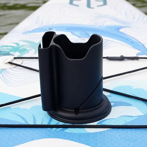 حامل كأس Paddleboard ， إكسسوارات قوارب الكاياك ， حامل الهاتف والهاتف للقوارب و SUP (أسود) in Saudi Arabia