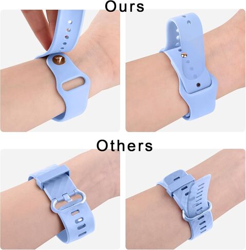 2 Pack Silicone Bands for Fitbit Versa 3 Bands/Versa 4 Bands/Fitbit Sense Bands/Sense 2 Bands Women Men, Soft Breathable Replacement Wristband Strap for Fitbit Sense 2 / Sense/Versa 4 / Versa 3 Smart Watch in Saudi Arabia
