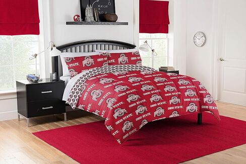 Ohio State Buckeyes Queen Bed In a Bag Set, 86" x 86" in Saudi Arabia