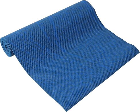 Capelli Sport Yoga Mat Non Slip, All Purpose PVC Fitness and Workout Mat with Wave Pattern, Blue, 6 mm in Kuwait