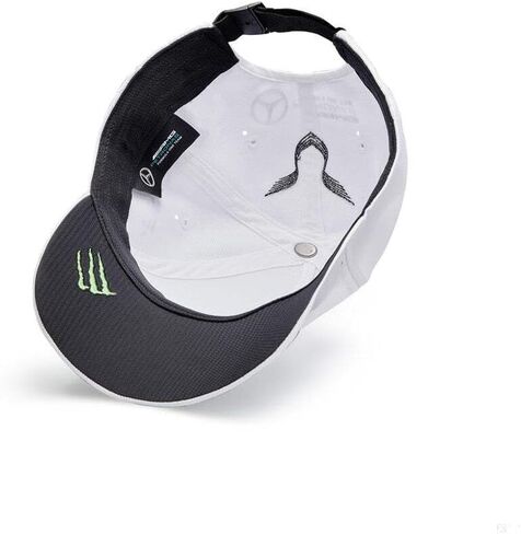 فريق مرسيدس AMG بتروناس للفورمولا 1 - بضائع الفورمولا 1 الرسمية - قبعة فريق لويس هاميلتون 2022 - أبيض - مقاس واحد in Kuwait