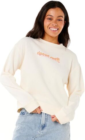Rip Curl Women's Long Sleeve, Relaxed Fit Crewneck Casual Pullover Crew Sweatshirt in Saudi Arabia