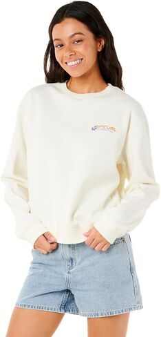 Rip Curl Women's Long Sleeve, Relaxed Fit Crewneck Casual Pullover Crew Sweatshirt in Saudi Arabia