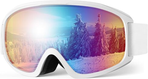 Ski Goggles, OTG-Over Glasses Ski/Snowboard Goggles for Men, Women & Youth,Anti Fog UV Protection Snow Goggles in Saudi Arabia