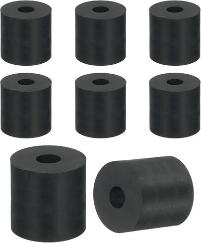 uxcell 12Pcs Thick Rubber Spacer, 1 Inch OD x 5/16 Inch ID x 1 Inch Thickness Round Rubber Bushings Anti Vibration Flat Spacer Washers for Home Industrial Machinery in Saudi Arabia