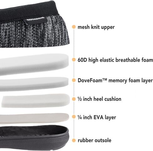 RockDove Men's Tweed Memory Foam Moc Slipper in Kuwait