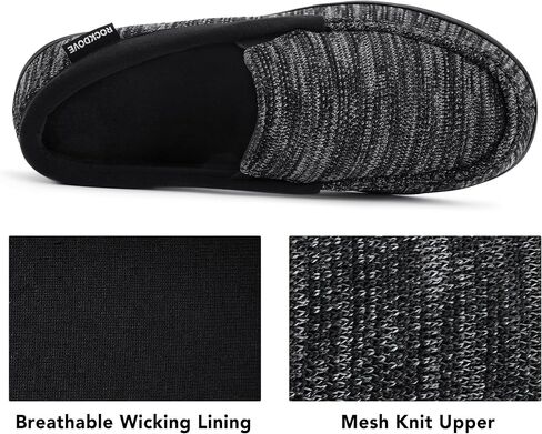 RockDove Men's Tweed Memory Foam Moc Slipper in Kuwait