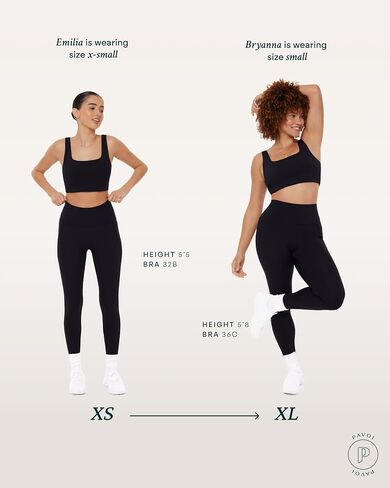 PAVOI ACTIVE Compression Sports Bras for Women | Medium Support Square Neck Longline Workout Bra Removable Pads | HiPerform | Large, Moss in Kuwait