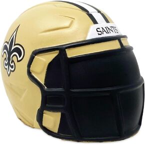 Party Animal NFL Jumbo Squeezymates Helmet New Orleans Saints Squeezy Helmet Figurine, Team Colors, 4" Tall