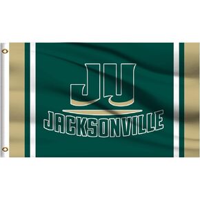 Jacksonville Dolphins Flag Outdoor ، خارج 3x5 لافتة ، جانب مزدوج in Kuwait