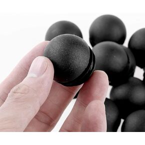 OGC (10 Pack) - 5/8 Inch / 16 mm OD Round Black for 0.63" Plastic End Caps Plugs Chair Leg Inserts for Metal Legs Round Tube Inserts Chair Leg Glide Furniture Protectors