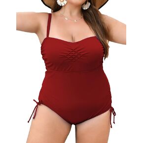 Plus Size One Piece Bathing Suit Skin Friendly Soft Fabric Tight Fit Tummy Control Swim Romper Swimsuit for Women