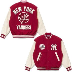 H&D Clothing Mens New Letterman Yankees York Varsity Jacket Mens NY College Baseball Varsity Bomber Jacket