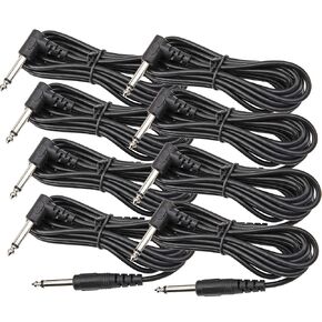 5.5x2.1mm Guitar Cable Effect Pedal Power Supply Splitter Cable Compatible with Guitar Accessories (8Pack Black)
