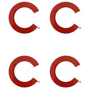 MLB 4 Chicago Cubs Team Logo Stickers Set Individual Official Major League Baseball Helmet Emblems Bears Cubbies in Kuwait