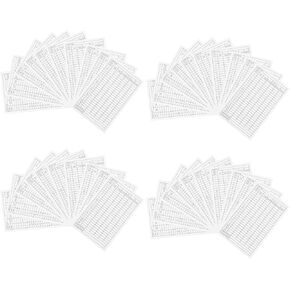 PATIKIL Golf Score Sheet, 40 Sheets 6 x 3.9 Inch Golf Scorecard Record Score Keeper Card for Tracking Score Record Tools Outdoor Golf Club Accessories, White