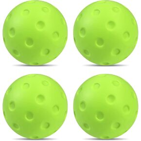 كرات Mykuja Foam Pickleball ، كرات الرغوة الصامتة للتنس وممارسة كرة المخلل ، كرات المخللات الهادئة لتقليل الضوضاء ، كرات المخللات الداخلية في الهواء الطلق ، 4 عبوات