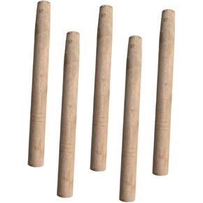 Kisangel 5pcs Wood Tool Handle Handles Handle Replacements Garden Tool Garden Hoe Wood Handle Replacement Handle Hammer Handle Replacement Wood Handle Replacement Garden Supplies Round