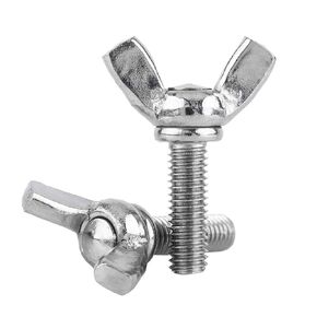 Pack of 5PCS M5 304 Stainless Steel Wing Butterfly Screws Bolts Wing Bolt Machine Fastener(M5 x 16mm)