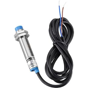 M12 Inductive Proximity Sensor Switch, Non-Shield Type, LJ12A3-4-J/DZ, Detector 4mm, 90-250VAC 400mA, Normally Closed(NC), 2 Wire
