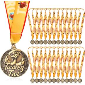 Madness Basketball Medal March Basketball Bracket Trophy with Ribbon Medal Award Basketball Flag Football Medal Turkey Trot Medal Thanksgiving Awards