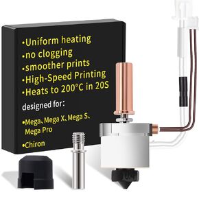 I3 Mega Ceramic Heating Block: Compatible for Anycubic I3 Mega/X/S/Pro Hotend Upgrade, High-Speed Printing, Rapid Heating, Easy to Install, fit with PLA, ABS, PETG, TPU Filament, by SAPLUSREPRAP