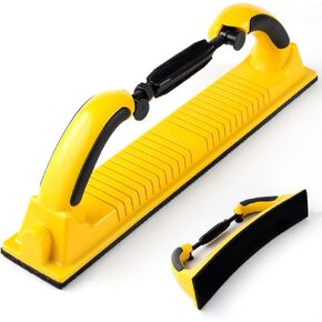 S SATC 2-3/4" x 15-3/4" Adjustable Radius Longboard Flexible Sanding Blocks with Hook & Loop Backing and PSA Sandpaper Conversion Adapter Pad for Sanding Auto Body Woodworking