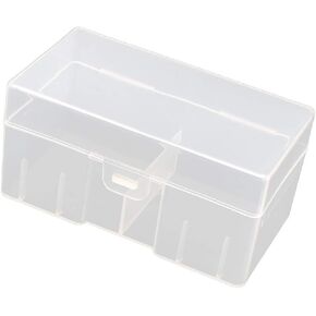 9V Battery Storage Box Organizer Holder Clear Plastic Case Container - Holds 12x9V Batteries