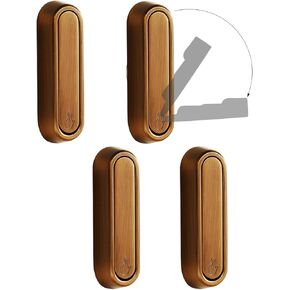 4PCS Foldable Invisible Hook Zinc Alloy Bathroom Wall Hook Retractable for Closet Scarf Hat Robe Key Purse Bag Folding Hooks Minimalist Style (Bronze)