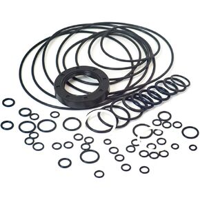 Pump kit seal 401107-01037 for Doosan excavator DH225LC-9, skeleton oil seal TVC45-68-12 double lip with spring, metal housing with nitrile rubber coating