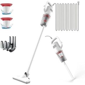 Stick Corded Handheld Vacuum Cleaner 26ft Cord Electric Broom for Pet Hair Hardwood Floor Cat Litter Cleaning
