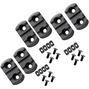 Gotical Multi Slots to Picatinny Rail Adapter 3 Slot Ploy Picatinny Rail Section Three Slots for Handguard 2 Pieces (Set of 6)