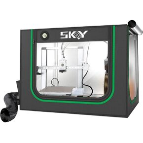 Upgrade 3D Printer Enclosure for Bambu Lab A1,A1 Mini with LED Light,Fan Extraction Kit,Thermo-Hygrometer, Fireproof Dustproof Tent Constant Temperature Protective Cover,850 * 580 * 580mm