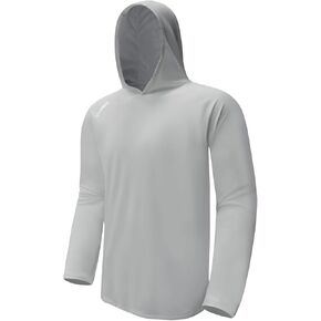 LOOGU Men’s Long Sleeve Shirt Lightweight, Workout Shirts for Men UPF 50+ Sun Protection Hoodie Long Sleeve Quick Dry Outdoor