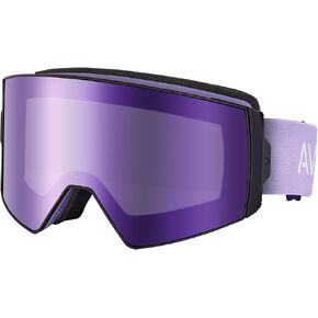 AVAWAY Ski Snow Goggles, Oversized Detachable Magnetic Lens & Clips Lock UV Protection Anti Fog Winter Sports Safety Glasses