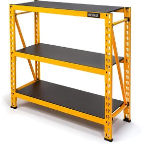 DEWALT 4-Foot Tall, 3-Shelf Industrial Workshop/Garage Storage Rack, Total Capacity: 4,500 lb. (DXST4500A)