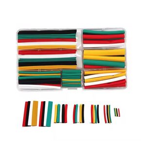Electrical Shrink Tubing Kit Heatshrink with Box 2:1 Shrink Tubing Wire Shrink Wrap Cable Wire Kit (1, 140PCS)