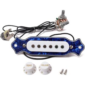 Alnicov Electric Guitar Sound Hole Magnetic Pickup，Guitar Pickups，with Tone Volume Knobs，for 6 String Guitar