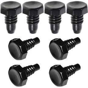 8 Pack Pool Cue Stick Rubber Bumpers Billiard Cue Butt Protector Pads Screw On Type Pool Cue Tips Replacement Set for Billiard Cues Top Tail Bottom Pool Stick Butt and Tip