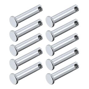 METALLIXITY Clevis Pins (5mmx20mm) 20Pcs, Single Hole Flat Head Carbon Steel Fastener Pin - for Metal Devices, Furniture Installation, Industrial, DIY